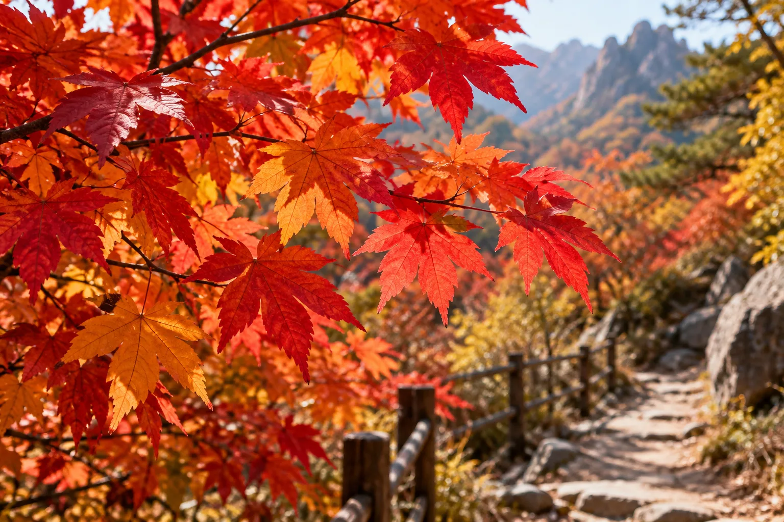 Illustration of autumn leaves